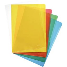 DURABLE 233700 - Plastic wallets, A4, sorted by colour, 100 pieces