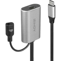 LINDY 43271 - Active USB 3.0 cable, C connector > C socket, 5 m