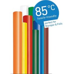 STEINEL 084646 - Coloured glue sticks, 85°C, 7-mm diameter, 16 items, 96 g 16 ite