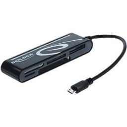 DELOCK 91732 - OTG 5-slot card reader for smartphones