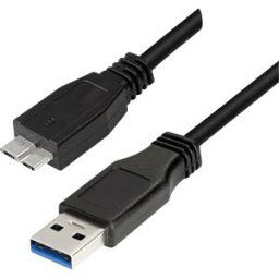 LOGILINK CU0037 - USB 3.0 cable, USB-A/M to Micro-USB/M, black, 0.6 m