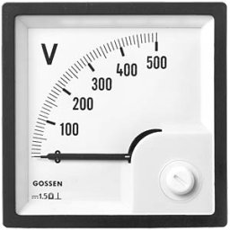 GILGEN, MÜLLER & WEIGERT DQB 72-60V - Moving coil meter 0 - 60 V, 72 x 72 mm