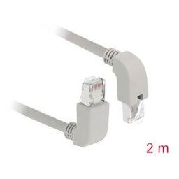 DELOCK 85872 - Network cable RJ45 Cat.6A S/FTP upwards / downwards angled 2 m