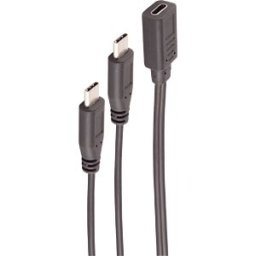 SHIVERPEAKS SHVP BS13-20020 - USB 2.0 adapter, C socket to 2x C connector, Y cable, 0.3 m