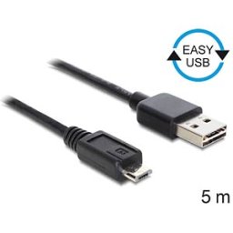 DELOCK 83369 - EASY-USB 2.0 A plug > USB 2.0 micro-B plug 5 m