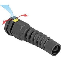 DELOCK 60625 - M16 cable gland, black, IP68, 2 pieces