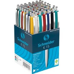 SCHNEIDER 3080 - Ballpoint pen - mini blue - box of 50 assorted colours