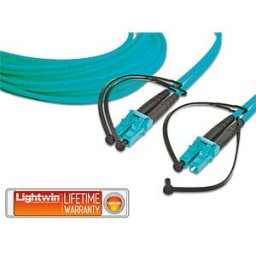 LIGHTWIN LDP-50 LC-LC2OM3 - Duplex fibre optic patch cable, MM OM3, LC - LC, 2.0 m