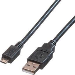 ROLINE 11028754 - USB 2.0 cable, A connector to micro B connector, 0.8 m