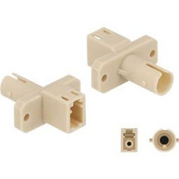 DELOCK 87939 - fiber optic hybrid coupling LC / ST simplex, beige