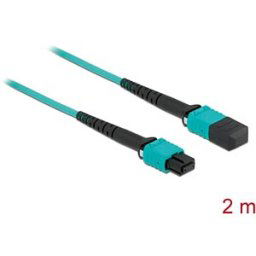 DELOCK 86957 - Fiber optic cable MPO/MPO, 50/125µ, 2 m, OM4