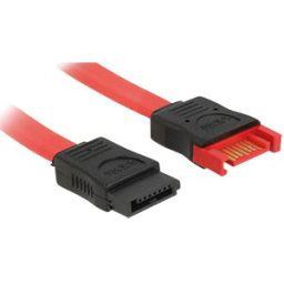 DELOCK 83956 - Extension SATA 6 Gb/s ma. > SATA fema. 100 cm red