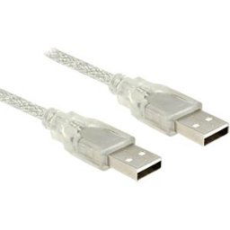 DELOCK 83888 - Cable USB 2.0 Type-A male > USB 2.0 Type-A male 1.5 m transparen