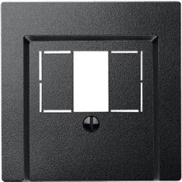MERTEN EL SM 297914 - Central plate for TAE/Audio/USB — System M, anthracite