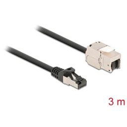 DELOCK 87029 - Keystone module RJ45 female > male with cable, 3 m