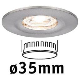 PAULMANN PLM 94300 - Nova Mini Coin rigid flush mounted fixture, 4 W, 2700 K, round,