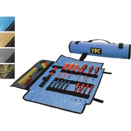 YOUR PERFECT CASE YPC BG00014BKBU - ''VarioRoll XXL'' tool roll bag, blue-black, 62x44 cm