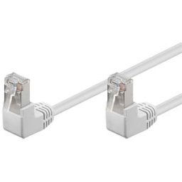 GOOBAY PK-C5 2WS2XAGW - 2-m cat. 5e patch cable, 2x 90° plug, white
