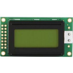 DISPLAY ELEKTRONIK LCD-PM 2X8-5 A - LCD module, 2x8, H:5.0mm, ge/gn, w.Bel.