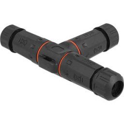 DELOCK 86916 - Kabelverbinder T-Form für Außenbereich 2 Pin, IP68 schwarz
