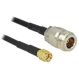 DELOCK 88684 - HF RP-SMA plug > N jack, 1 m LMR195