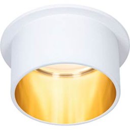 PAULMANN PLM 93380 - Recessed light Gil, 1 x 6 W, 470 lm, 2700 K, matt white/gold