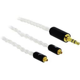 DELOCK 85845 - 3-pin cable jack 3.5 mm connector > 2 x MMCX connector 1.20 m