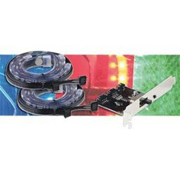 LC POWER LC-PCI-LED - Chassis lighting via PCI, 10 colours, 3 modes