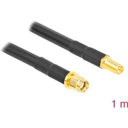 DELOCK 90462 - RP-SMA connector to RP-SMA socket LMR/CFD300 1 m