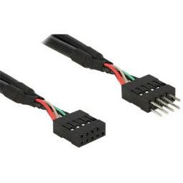 DELOCK 83872 - USB 2.0 Pin header Extension Cable 10 pin male / female 10 cm