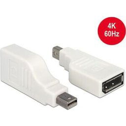 DELOCK 65867 - Delock Adapter miniDP 1.2 male > DP female, white