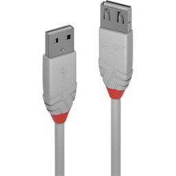 LINDY 36715 - USB 2.0 cable, A plug to A socket, 5.0 m