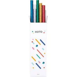 HOTO QWRJB001 - Hot glue stick, Ø 7 mm, multicolour, 20 pcs.