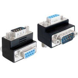 DELOCK 65266 - Adapter Sub-D 9Pin plug/socket 90° angled