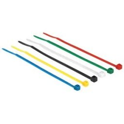 DELOCK 18627 - Cable ties, coloured, 100 pieces, L 100 x W 2.5 mm