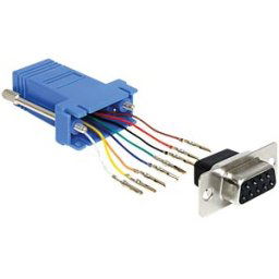DELOCK 65430 - Adaptor Sub-D 9Pin Bu > RJ45 mounting kit