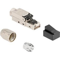 DELOCK 87988 - RJ45 plug, Cat.6a, field-terminable, cable gland