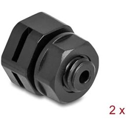 DELOCK 60477 - Ventilation Plug M6 black 2 pcs