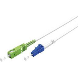 GOOBAY 59614 - Simplex FO patch cable, SC-APC (8°) LC-UPC,white, 20 m