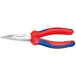 KNIPEX KN 25 02 140 - Snipe nose pliers with cutter 140 mm, straight