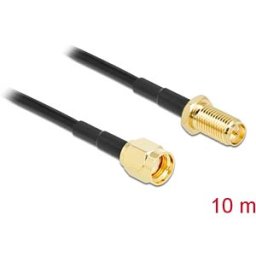 DELOCK 90465 - RP-SMA connector to RP-SMA socket LMR/CFD100 10 m