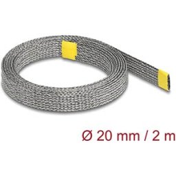 DELOCK 20939 - Braided Sleeve for EMI shielding stretchable 2 m x 20 mm