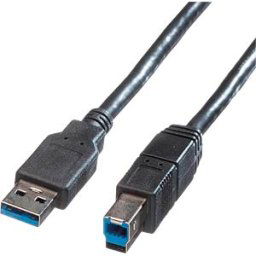 ROLINE 11028870 - USB 3.0 cable, USB type-A connector to USB type-B connector, 1.8