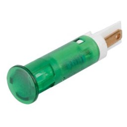 APEM APM QS81 G24 - Indicator LED, 24 V DC, 8 mm, FASTON, green