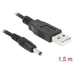 DELOCK 82377 - USB > DC power plug Ø3.5/Ø1.3 - 5 V - length 1.5 m
