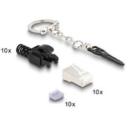 DELOCK 66988 - Lockable CAT.6 modular connector, shielded, set of 10