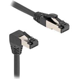 DELOCK 80446 - Patchcable Cat.8.1 S/FTP downwards angled / straight 2 m