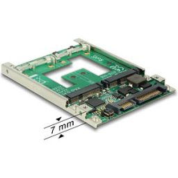DELOCK 62545 - Converter SATA 22 Pin > mSATA with Raid