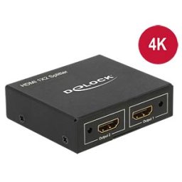 DELOCK 87701 - HDMI Splitter 1 x HDMI in > 2 x HDMI out 4K