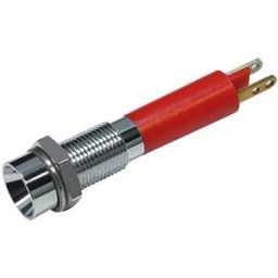 CML TECHNOLOGIES LED 1903-24RT - LED signal light, 3 mm, red, 24 V, indoor recessed, Ø6 mm